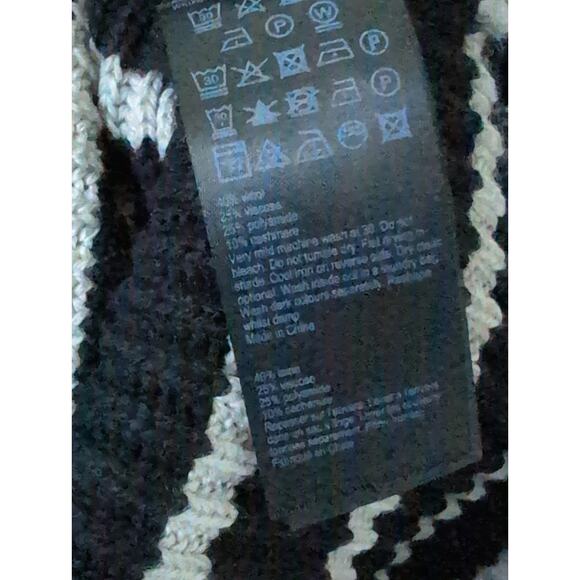 ALLSAINTS Melody Striped Merino Wool Blend Sweater - Small - Picture 7 of 7